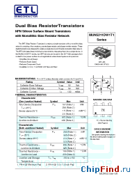 Datasheet MUN5211DW1T1 manufacturer E-Tech