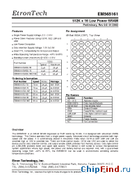 Datasheet EM565161BA manufacturer Etron