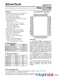 Datasheet EM637327Q-XX производства Etron