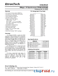 Datasheet EM638165TS-10 manufacturer Etron