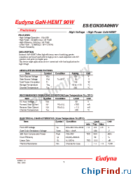 Datasheet EGN35A090IV manufacturer Eudyna