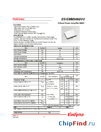 Datasheet EMM5068VU производства Eudyna
