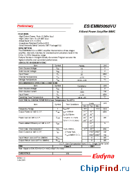 Datasheet ESM5822VU manufacturer Eudyna