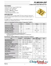 Datasheet FLM5359-25F manufacturer Eudyna