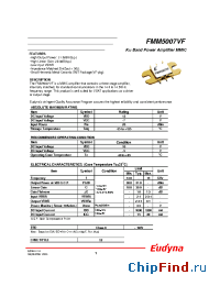 Datasheet FMM5007VF manufacturer Eudyna