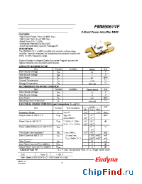 Datasheet FMM5061VF manufacturer Eudyna