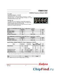 Datasheet FMM5125X manufacturer Eudyna