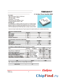 Datasheet FMM5804VY manufacturer Eudyna