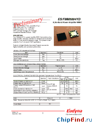 Datasheet FMM5804YD производства Eudyna