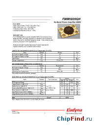 Datasheet FMM5820QH manufacturer Eudyna