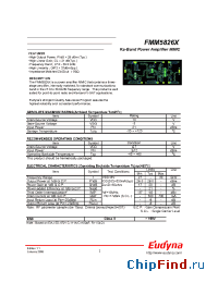 Datasheet FMM5826X manufacturer Eudyna