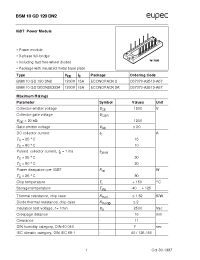 Datasheet BSM10GD120DN2 manufacturer Eupec