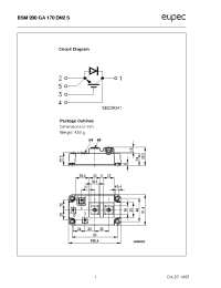 Datasheet BSM200GA170DN2S manufacturer Eupec