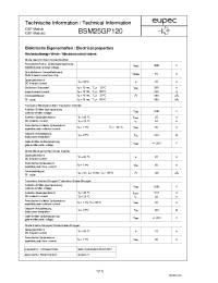 Datasheet BSM25GP120 manufacturer Eupec