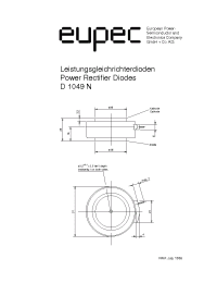 Datasheet D1049N-1200 manufacturer Eupec