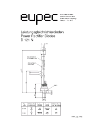 Datasheet D121N-1400 производства Eupec