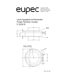 Datasheet D2209N manufacturer Eupec