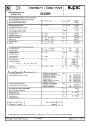 Datasheet D2650N manufacturer Eupec