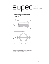 Datasheet D291S-4500 manufacturer Eupec