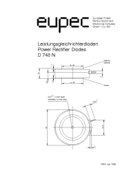 Datasheet D748N-2800 manufacturer Eupec