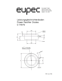 Datasheet D749N-3800 manufacturer Eupec