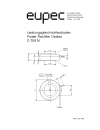 Datasheet D758N-400 manufacturer Eupec