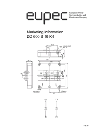 Datasheet DD600S16K4 manufacturer Eupec