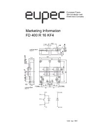 Datasheet FD400R16KF4 производства Eupec