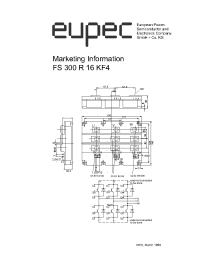 Datasheet FS300R16KF4 manufacturer Eupec