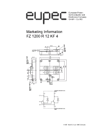 Datasheet FZ1200R12KF4 manufacturer Eupec