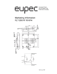 Datasheet FZ1200R16KF4 manufacturer Eupec