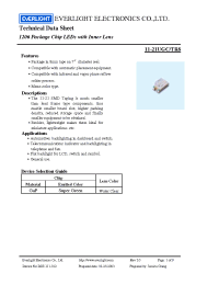 Datasheet 11-21UGC/TR8 manufacturer Everlight