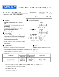 Datasheet 12-21UBGC/TR8 manufacturer Everlight