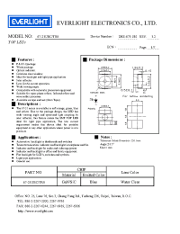 Datasheet 67-21UBC/TR8 manufacturer Everlight
