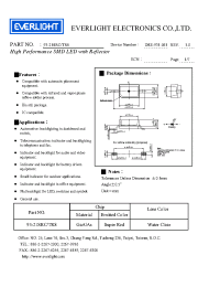 Datasheet 93-21SRC/TR8 manufacturer Everlight
