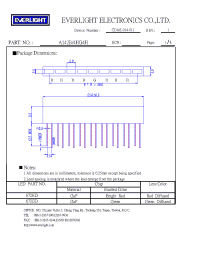 Datasheet A142B/4HG4H manufacturer Everlight