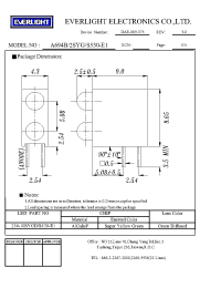 Datasheet A694B/2SYG/S530-E1 manufacturer Everlight