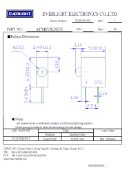 Datasheet A870B/VRD/HV5 manufacturer Everlight