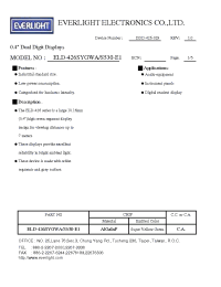 Datasheet ELD-426SYGWA manufacturer Everlight