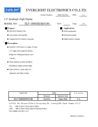 Datasheet ELF-1006SRDB/S180 manufacturer Everlight
