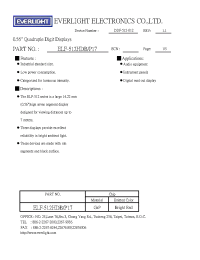 Datasheet ELF-512HDB/P17 manufacturer Everlight