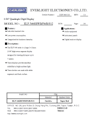 Datasheet ELF-546SRWB/P4/R/S12 manufacturer Everlight