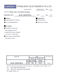 Datasheet ELM-1002EGWA manufacturer Everlight