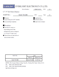 Datasheet ELM-701IDB manufacturer Everlight