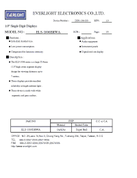 Datasheet ELS-1006SRWA manufacturer Everlight