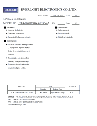 Datasheet ELS-1006UYOWA/S530-A2 manufacturer Everlight
