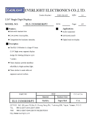 Datasheet ELS-2326SRDR/P2 manufacturer Everlight