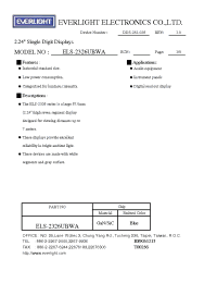 Datasheet ELS-2326UBWA manufacturer Everlight