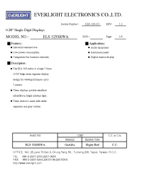 Datasheet ELS-325SRWA manufacturer Everlight