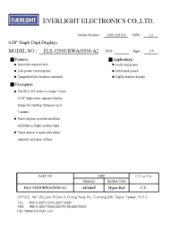Datasheet ELS-325SURWA/S530-A2 manufacturer Everlight